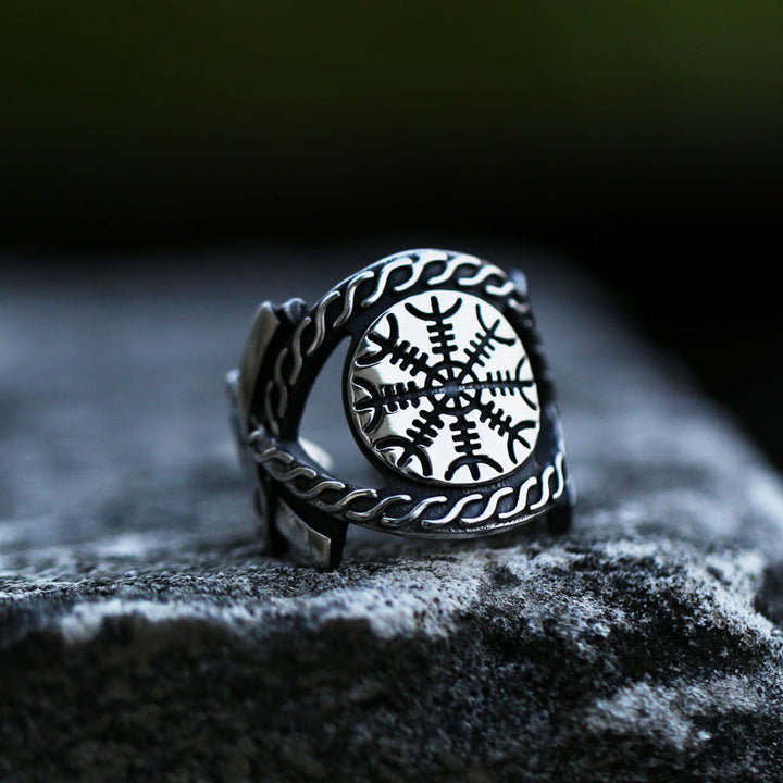 WorldNorse Viking Helm Of Awe Ring