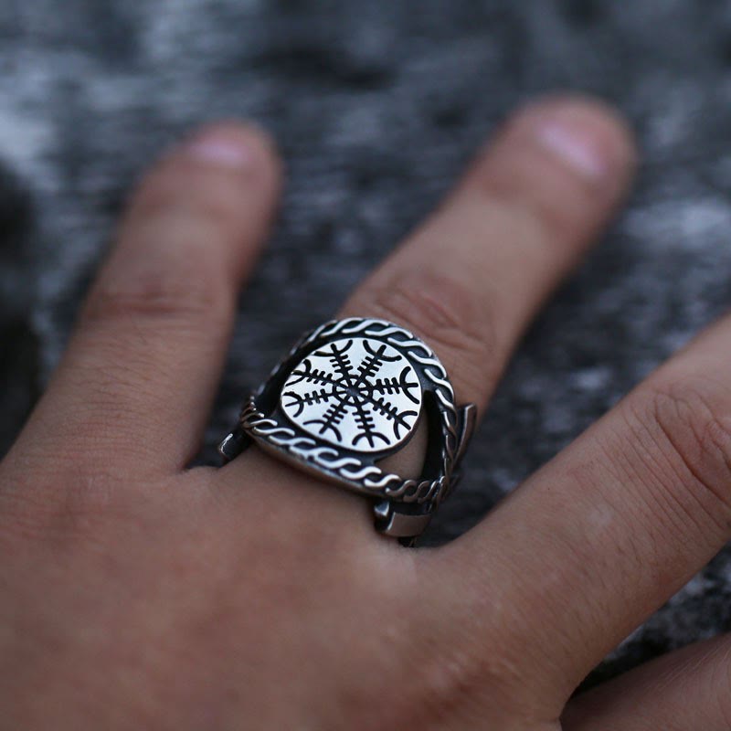 WorldNorse Viking Helm Of Awe Ring