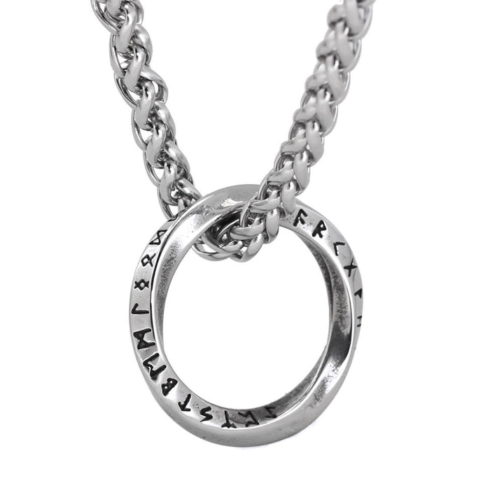 WorldNorse Viking Circle Nordic Runes Necklace - image 4