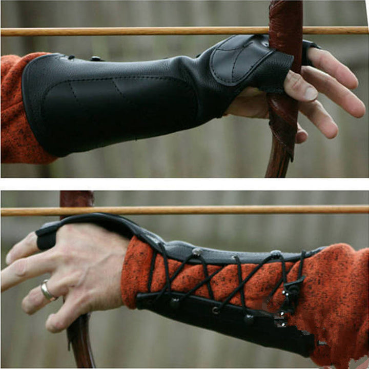 WorldNorse Leather Gauntlet Archery Glove