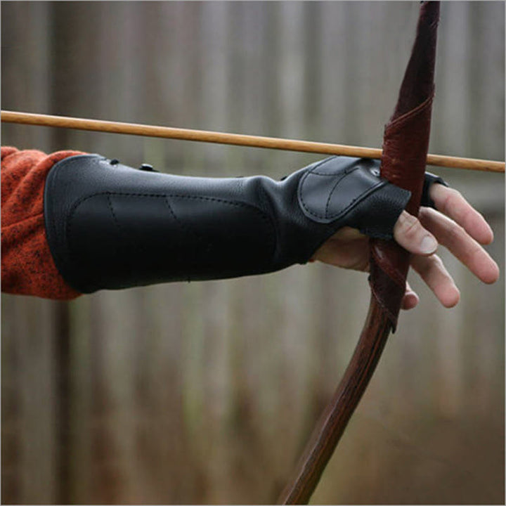 WorldNorse Leather Gauntlet Archery Glove