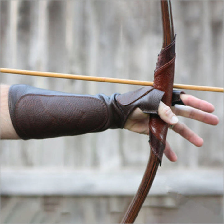 WorldNorse Leather Gauntlet Archery Glove