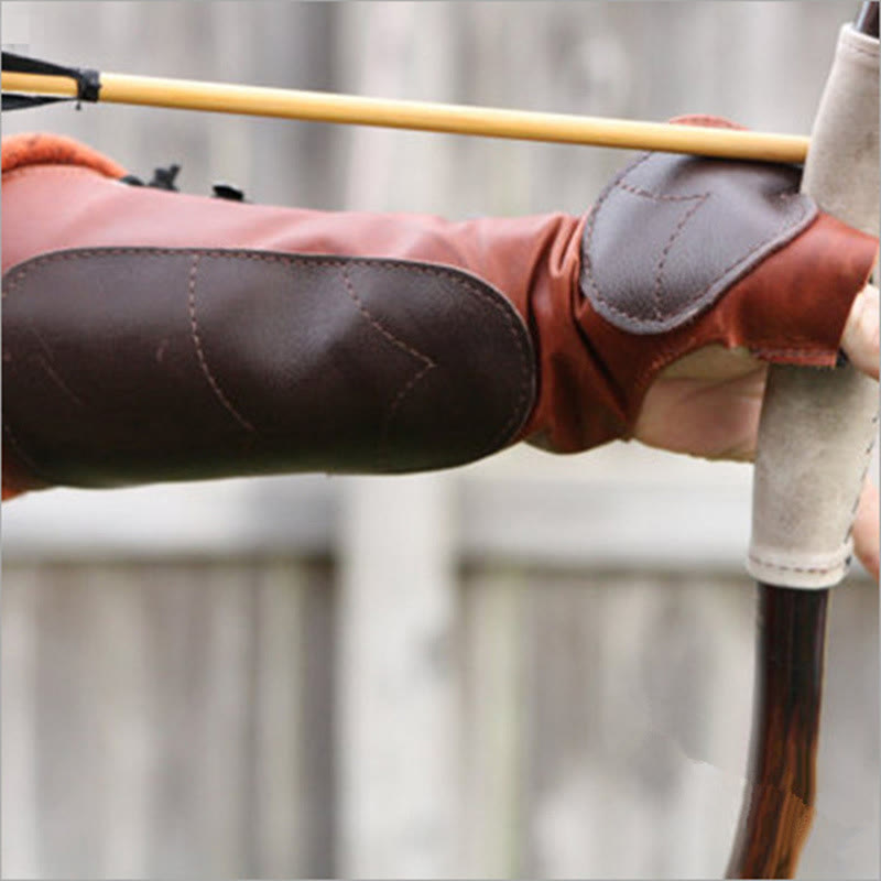 WorldNorse Leather Gauntlet Archery Glove