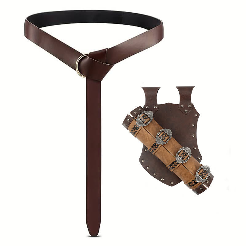 WorldNorse Celtic Belt With Sword Belt Sheath