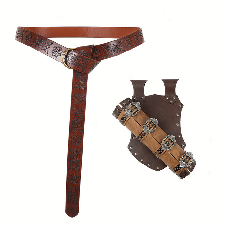 WorldNorse Celtic Belt With Sword Belt Sheath