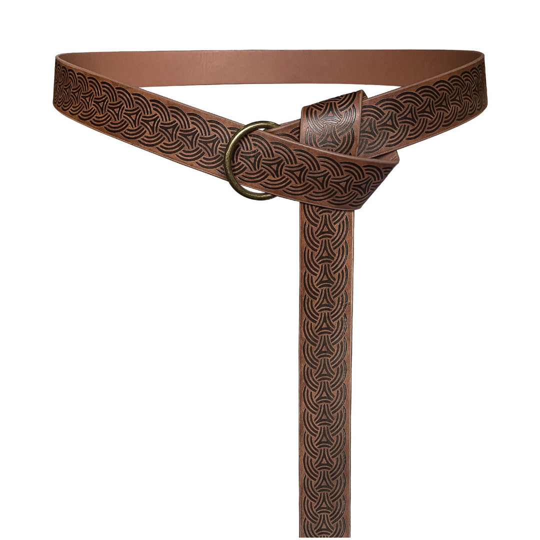 WorldNorse Vintage Embossed Leather Belt