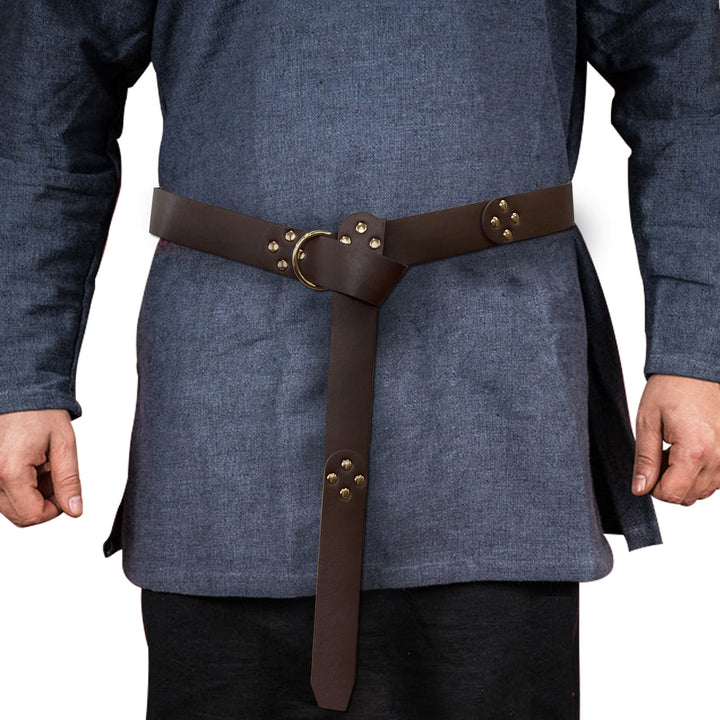 WorldNorse Medieval Rivet Knight Style Belt