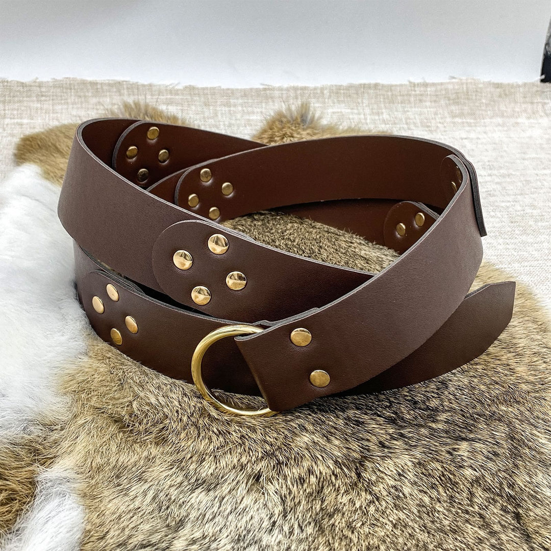 WorldNorse Medieval Rivet Knight Style Belt