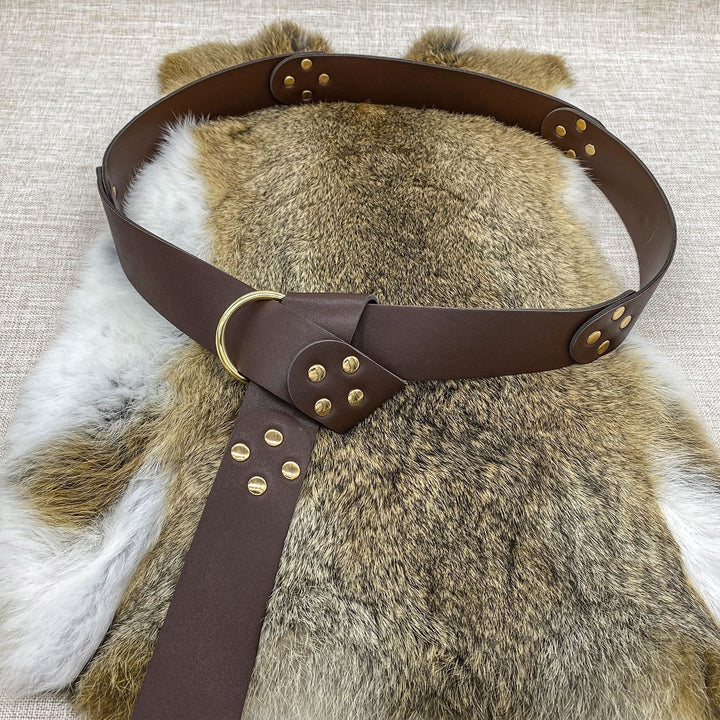 WorldNorse Medieval Rivet Knight Style Belt