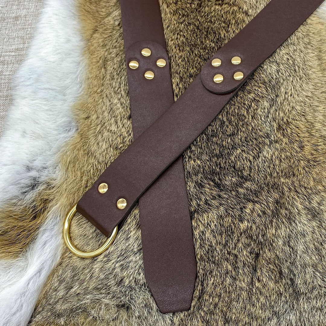 WorldNorse Medieval Rivet Knight Style Belt