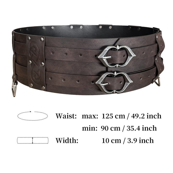 WorldNorse Medieval Celtic Double Wide Belt