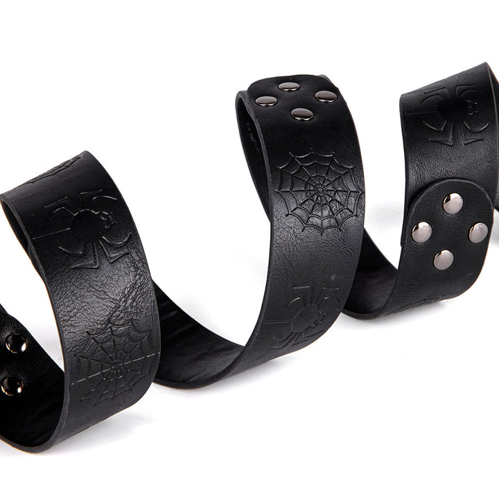 WorldNorse Retro Spider Web Embossed Belt