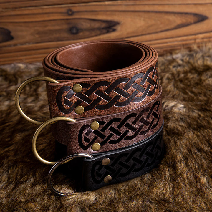 WorldNorse Medieval Celtic Knot Knight Belt