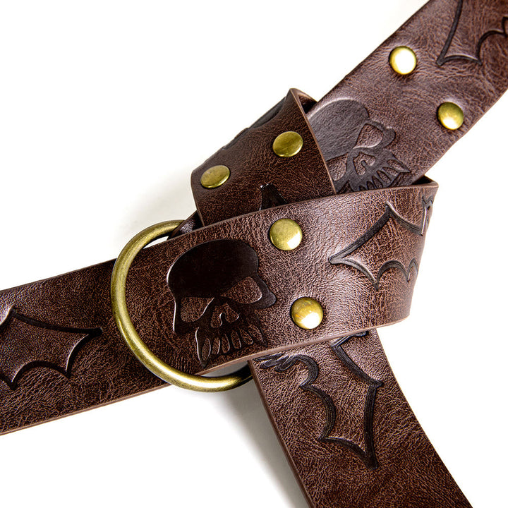 WorldNorse Gothic Demon Skeleton Adventurer Belt