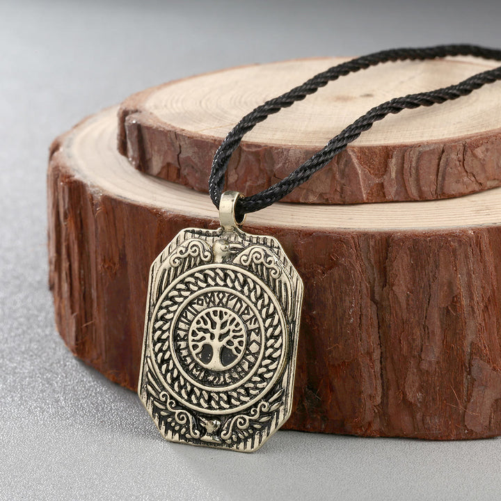 WorldNorse Viking Yggdrasil Raven Necklace