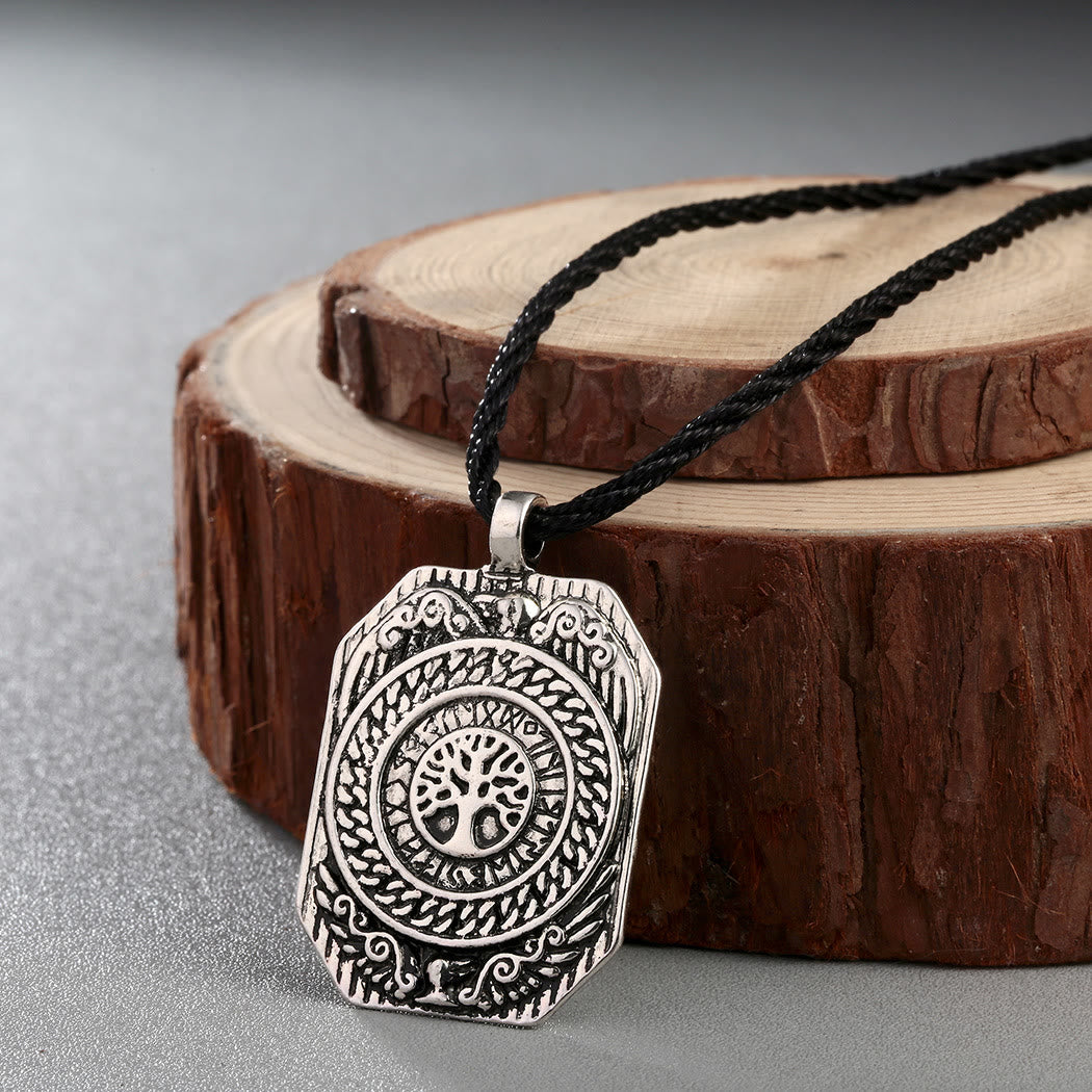 WorldNorse Viking Yggdrasil Raven Necklace