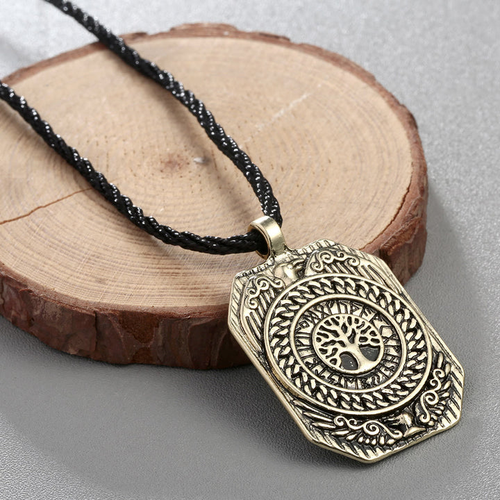 WorldNorse Viking Yggdrasil Raven Necklace