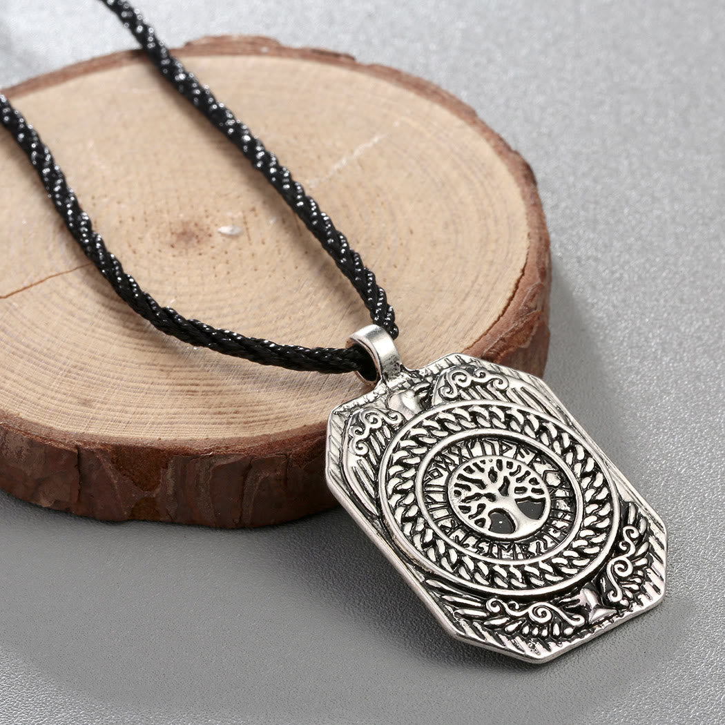 WorldNorse Viking Yggdrasil Raven Necklace