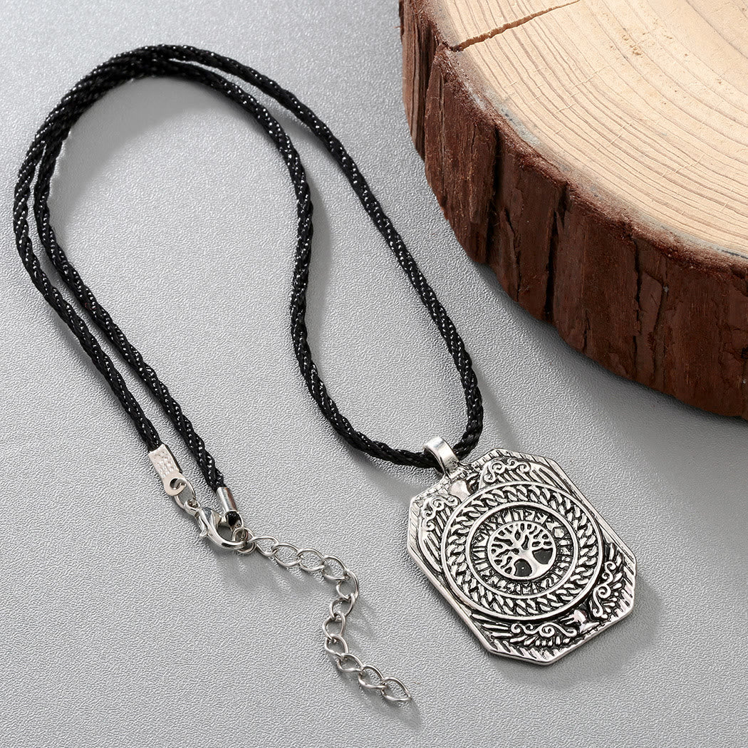 WorldNorse Viking Yggdrasil Raven Necklace