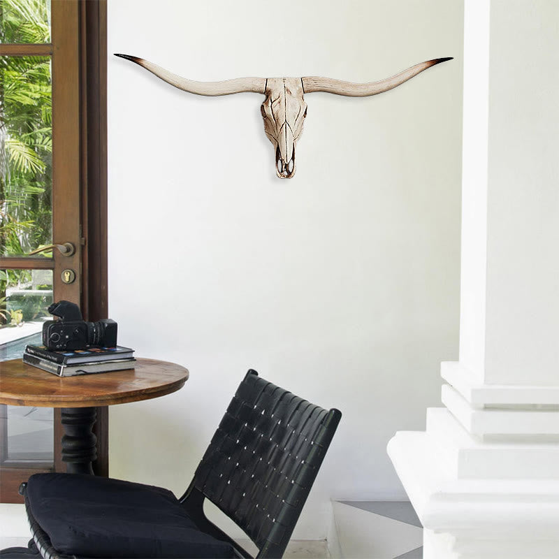 WorldNorse Animal Head Long Horn Skull Wall Decor - image 6