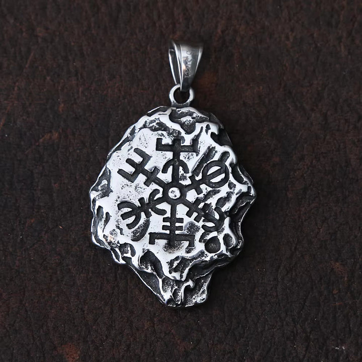 WorldNorse Vegvisir Valknut Double Sided Necklace