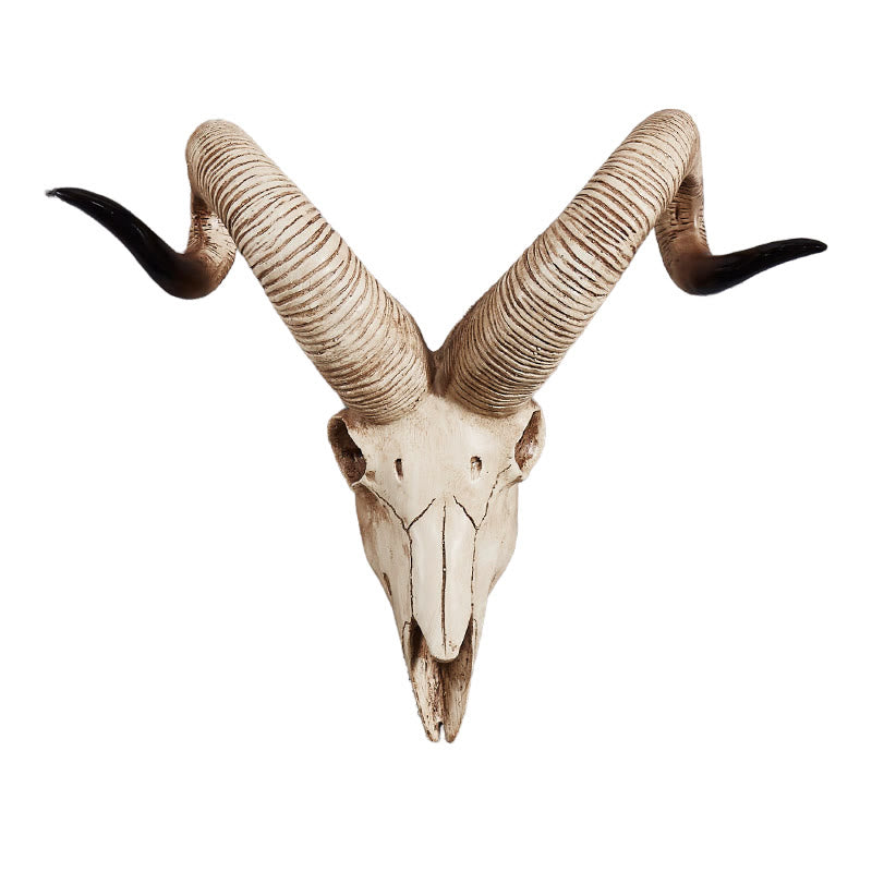 WorldNorse Ram Sheep Skull Wall Sculpture Decor