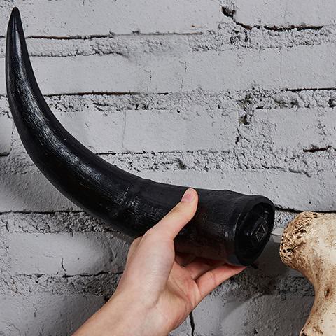 WorldNorse Artificial Buffalo Skull Wall Decor