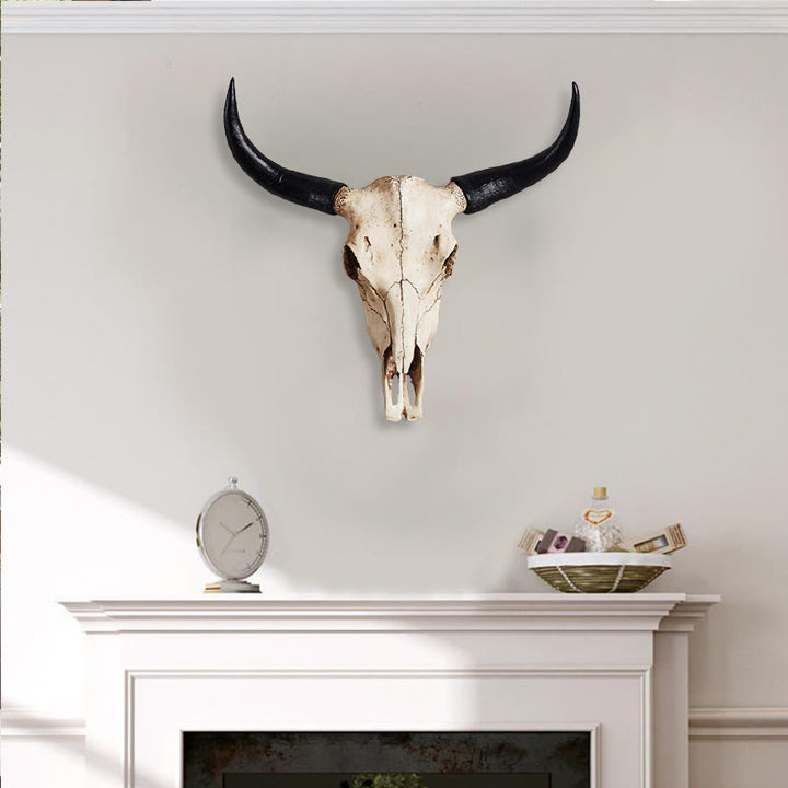 WorldNorse Artificial Buffalo Skull Wall Decor