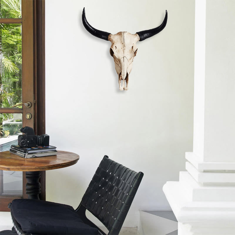 WorldNorse Artificial Buffalo Skull Wall Decor