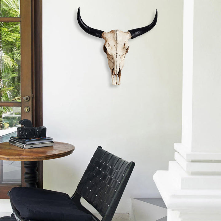 WorldNorse Artificial Buffalo Skull Wall Decor