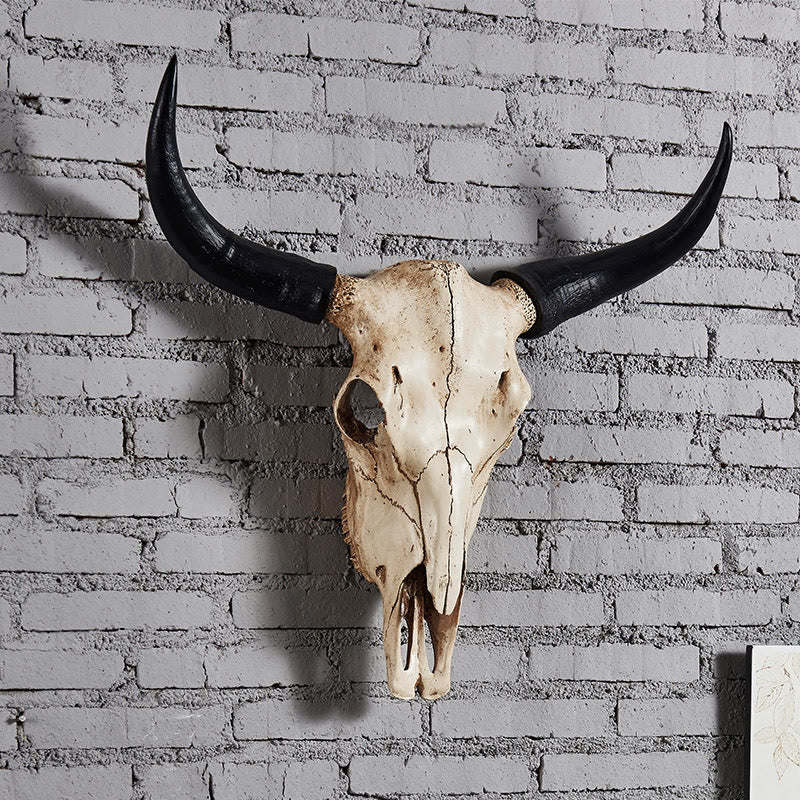 WorldNorse Artificial Buffalo Skull Wall Decor