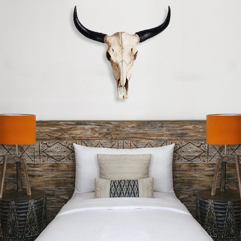 WorldNorse Artificial Buffalo Skull Wall Decor