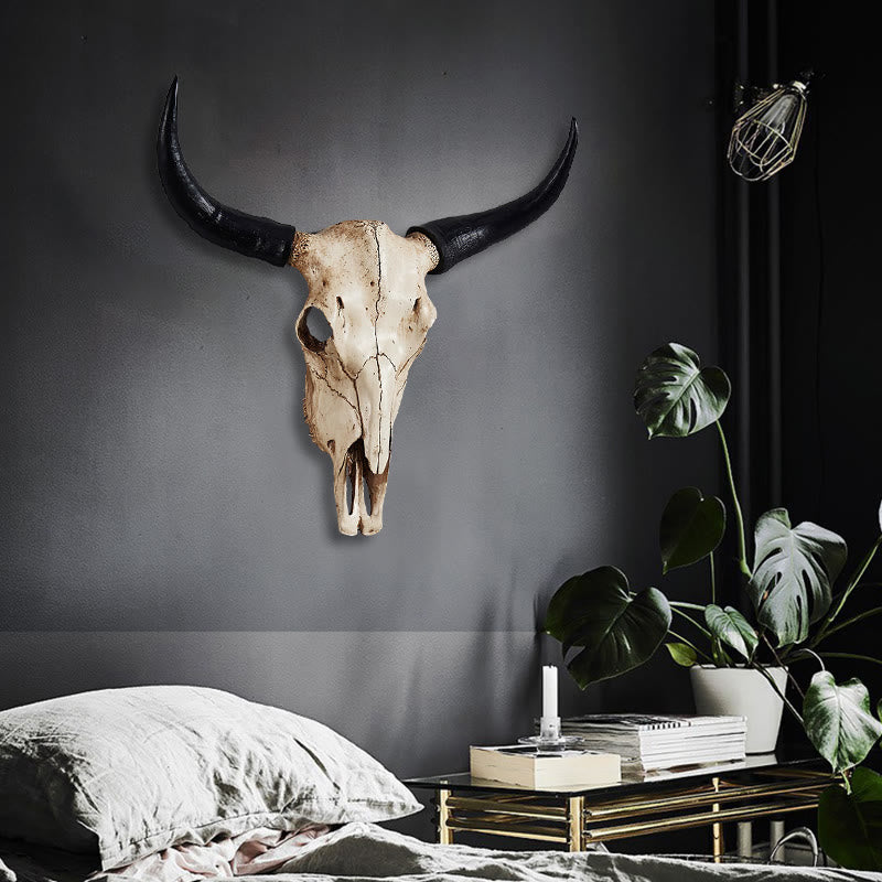 WorldNorse Artificial Buffalo Skull Wall Decor