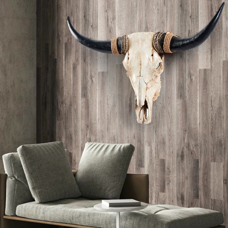 WorldNorse Long Horn Cow Skull Wall Decor - image 3
