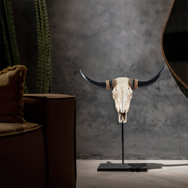 WorldNorse Long Horn Cow Skull Wall Decor - image 4