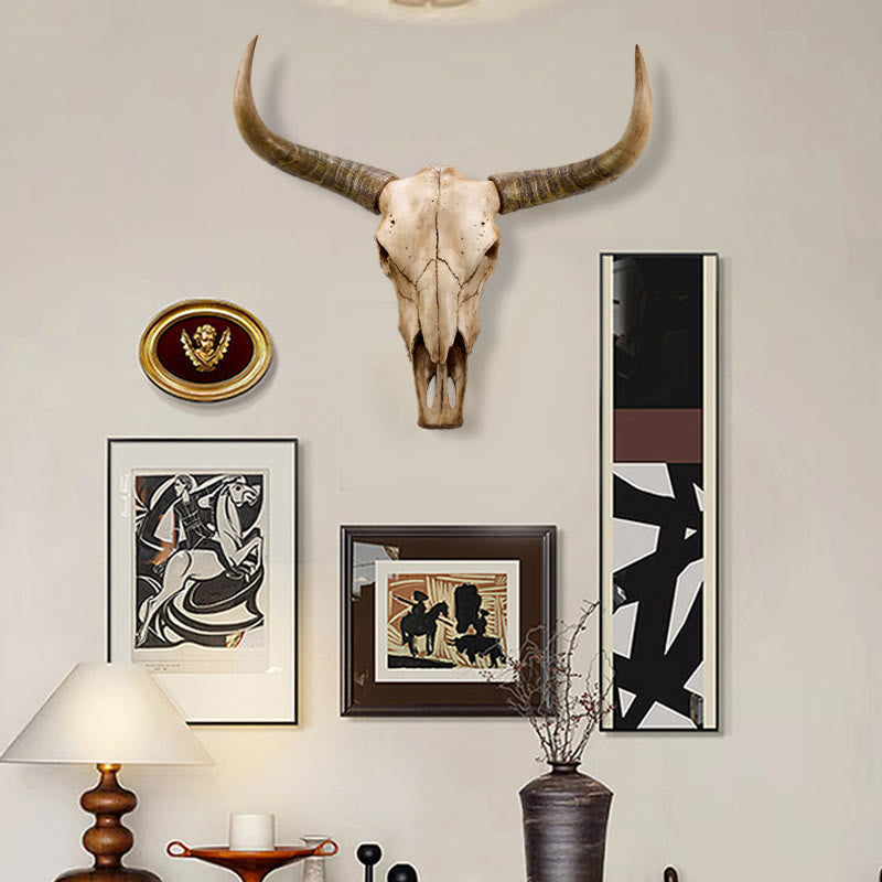 WorldNorse Longhorn Yak Skull Wall Hang Decor