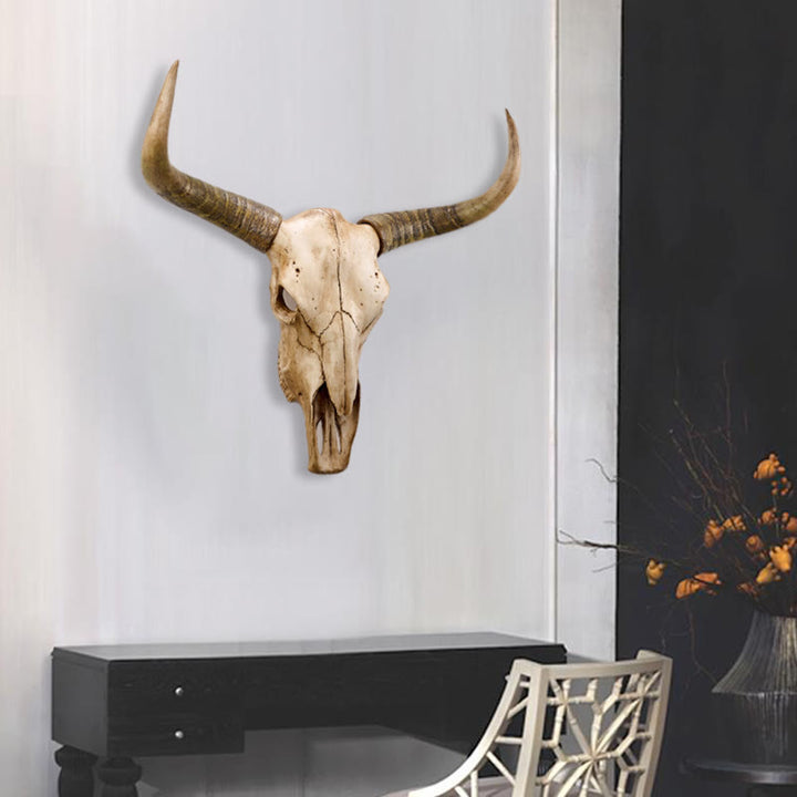 WorldNorse Longhorn Yak Skull Wall Hang Decor