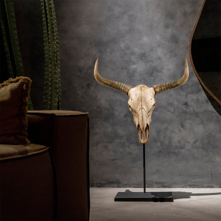 WorldNorse Longhorn Yak Skull Wall Hang Decor