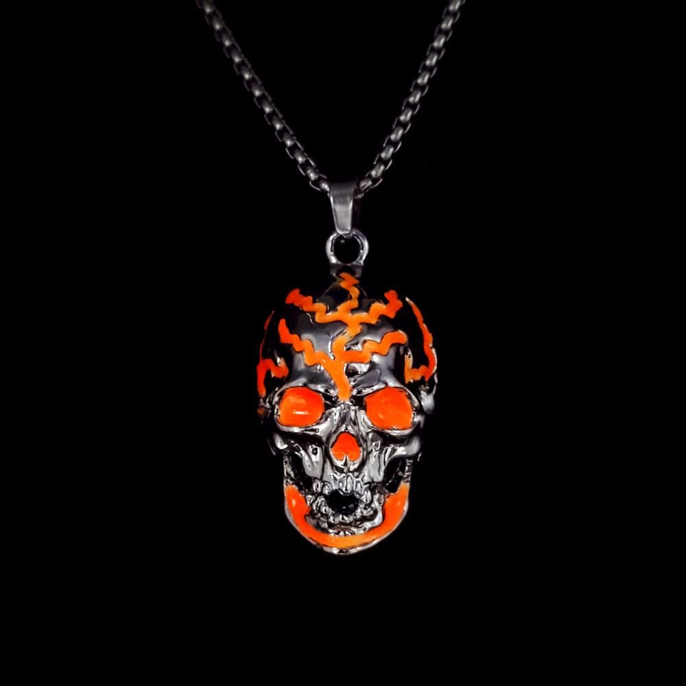 FREE Today: Luminous Evil Glowing Skull Necklace