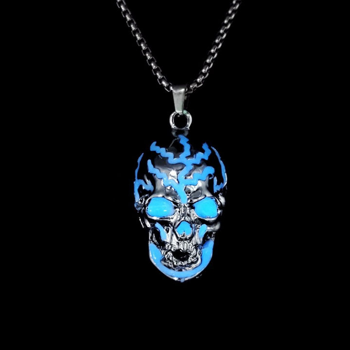 FREE Today: Luminous Evil Glowing Skull Necklace