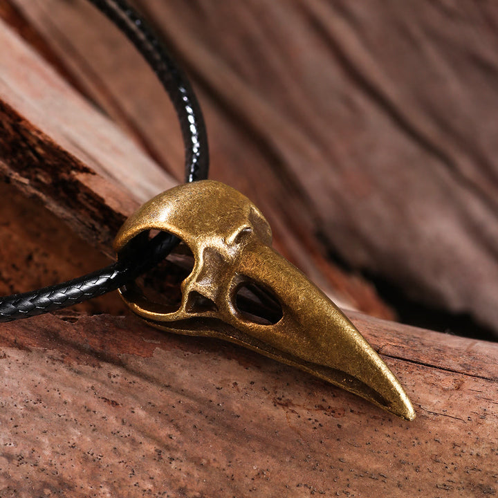 WorldNorse The Raven's Crow Skull Gothic Necklace