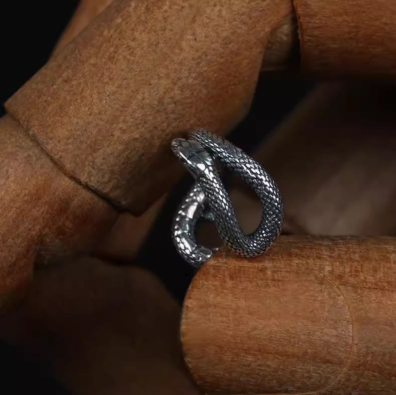 WorldNorse Gothic Coiled Snake Ear Cuffs - image 1