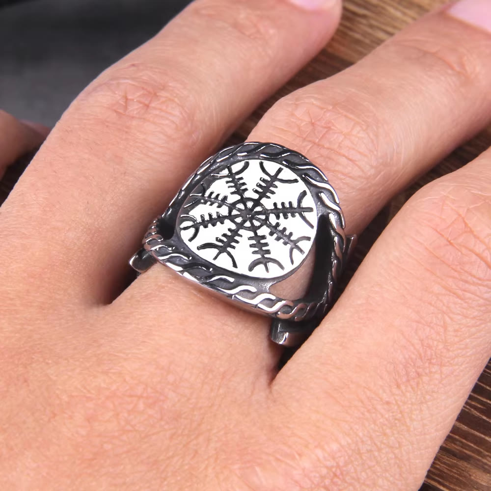 WorldNorse Viking Helm Of Awe Ring