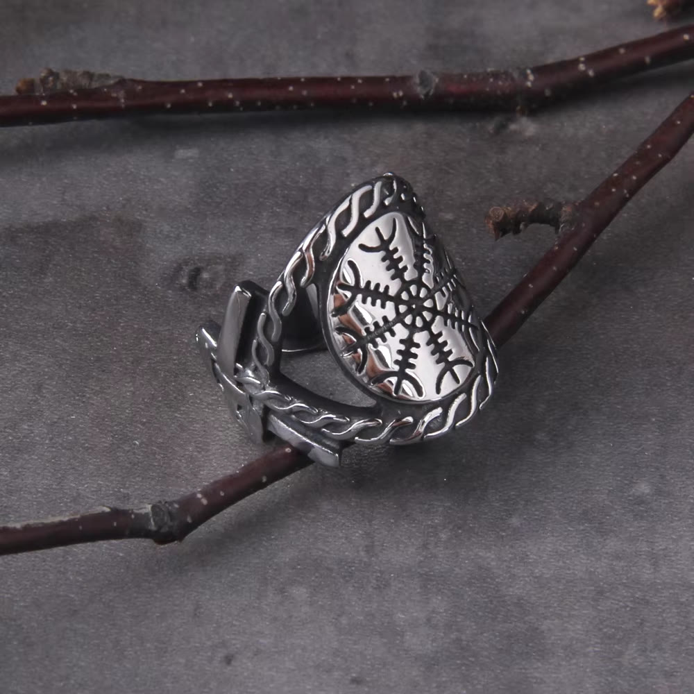 WorldNorse Viking Helm Of Awe Ring