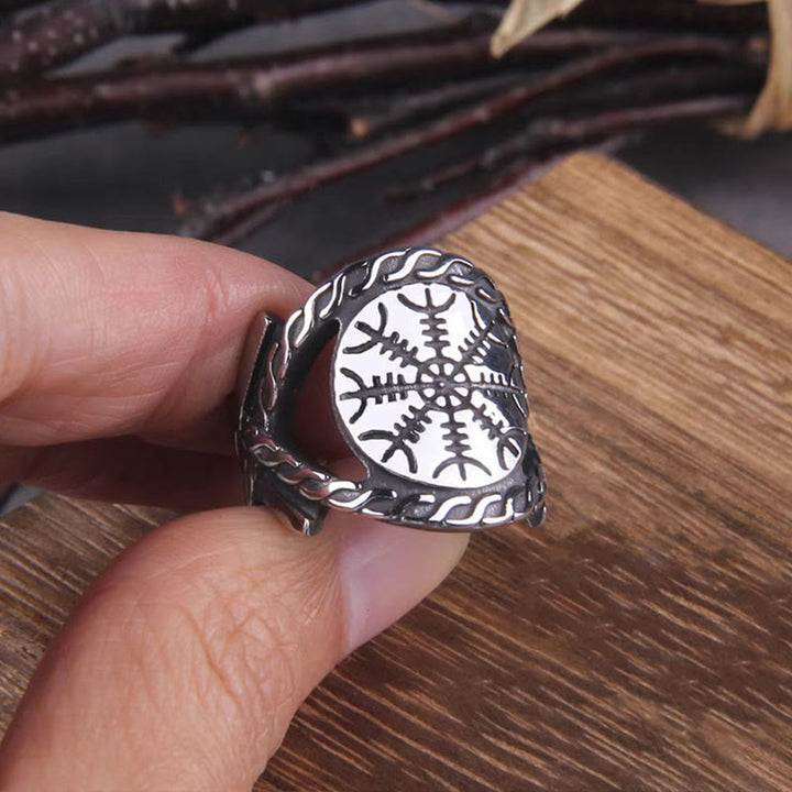 WorldNorse Viking Helm Of Awe Ring