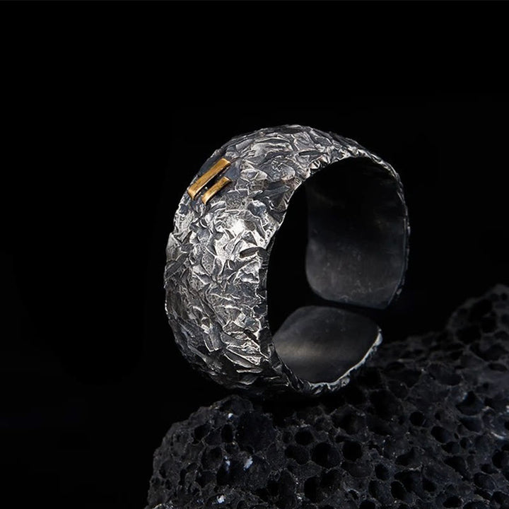 WorldNorse Rugged Hammered Texture Ring