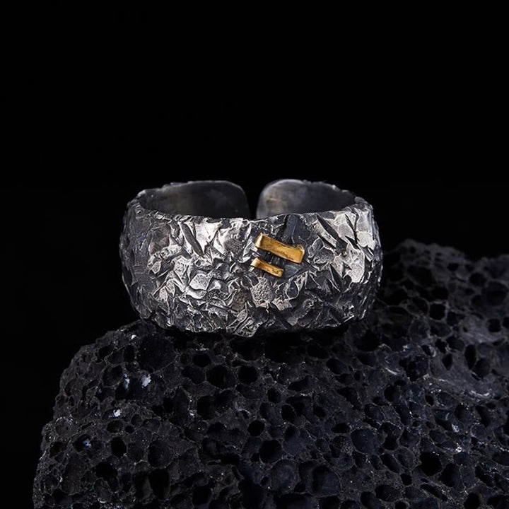 WorldNorse Rugged Hammered Texture Ring - image 3