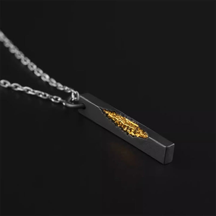 WorldNorse Fire Fragment Bar Necklace