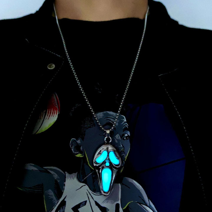 WorldNorse Alien Ghost Rider Glow Necklace