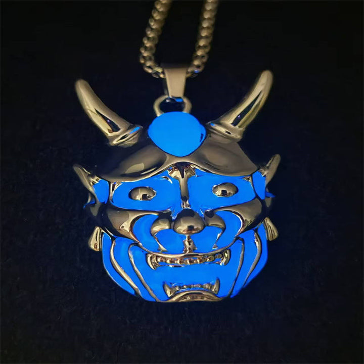 WorldNorse Samurai Mask Glow Necklace